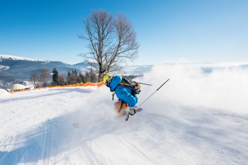 What are the main types of skiing