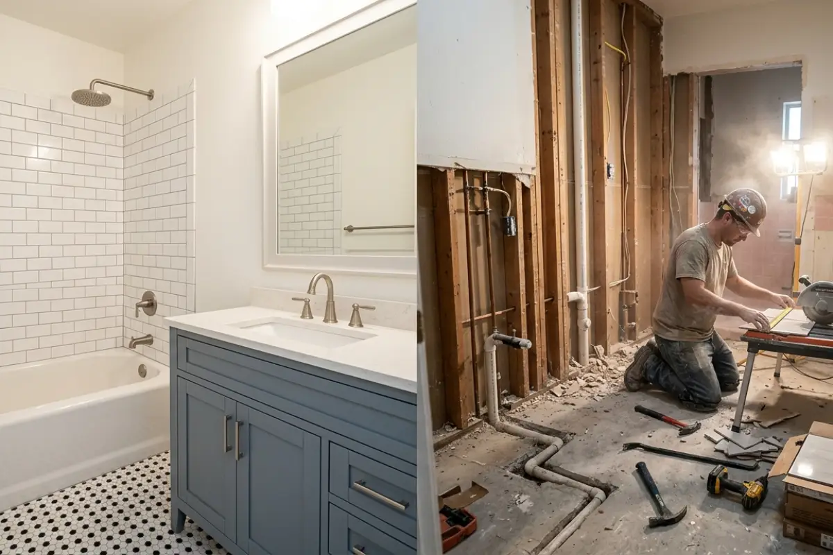 bathroom renovation scope comparison Australia